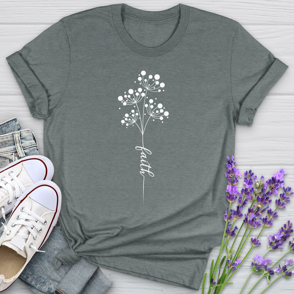 Faith Dandelion Bouquet Softstyle Tee