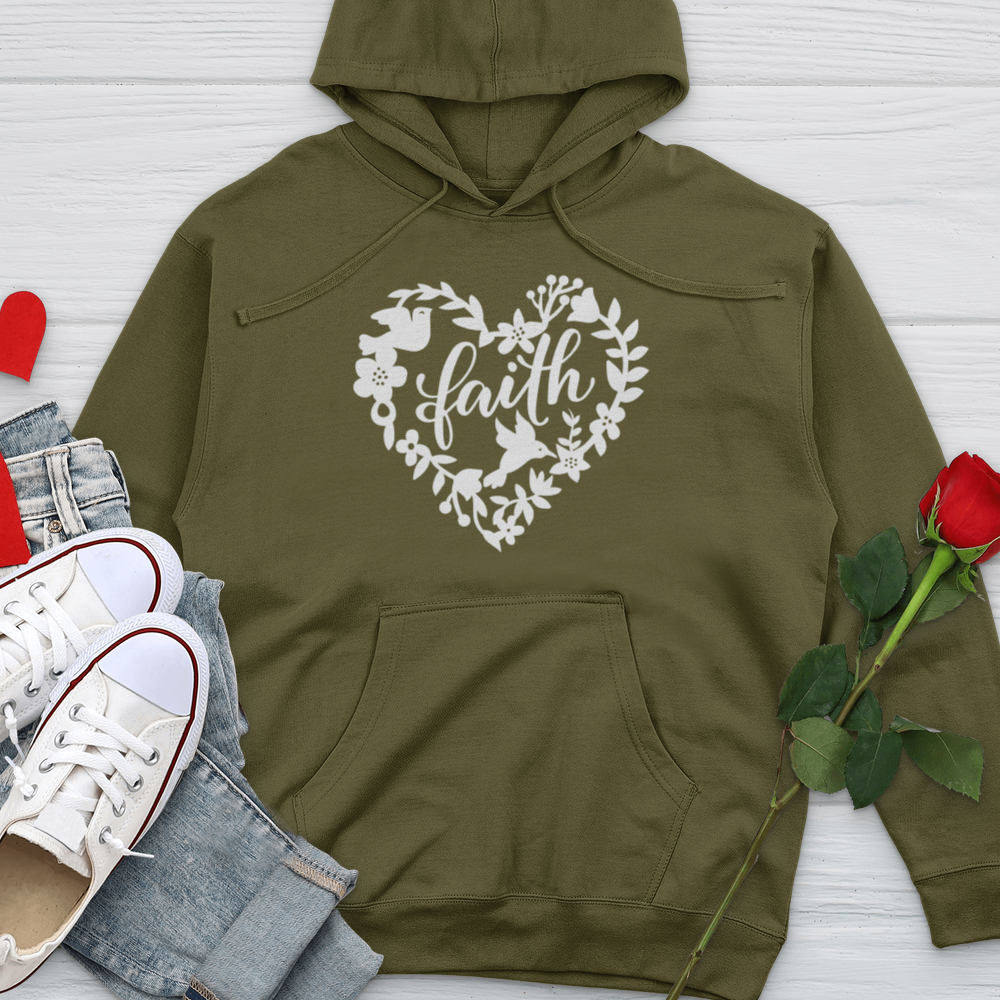 Faith Dove Midweight Hooded Sweatshirt