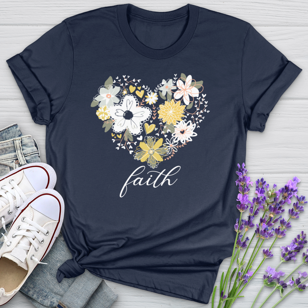 Faith Floral Heart