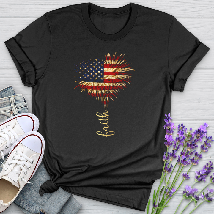 Faith Heart Firework Softstyle Tee