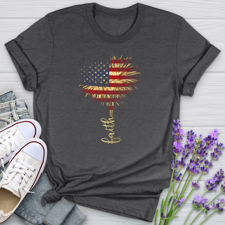 Faith Heart Firework Softstyle Tee