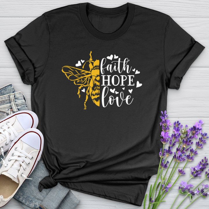 Faith Hope Love Bumble Softstyle Tee