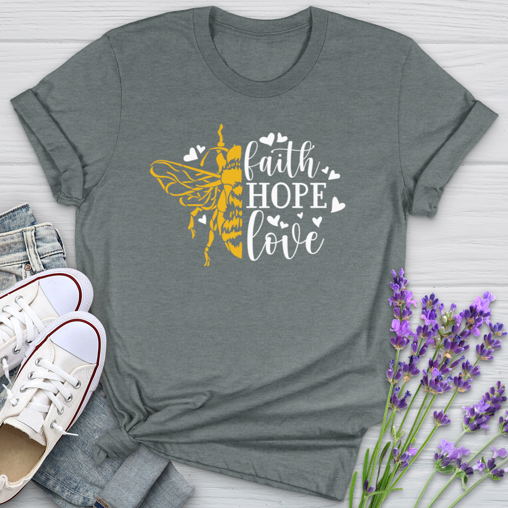 Faith Hope Love Bumble Softstyle Tee