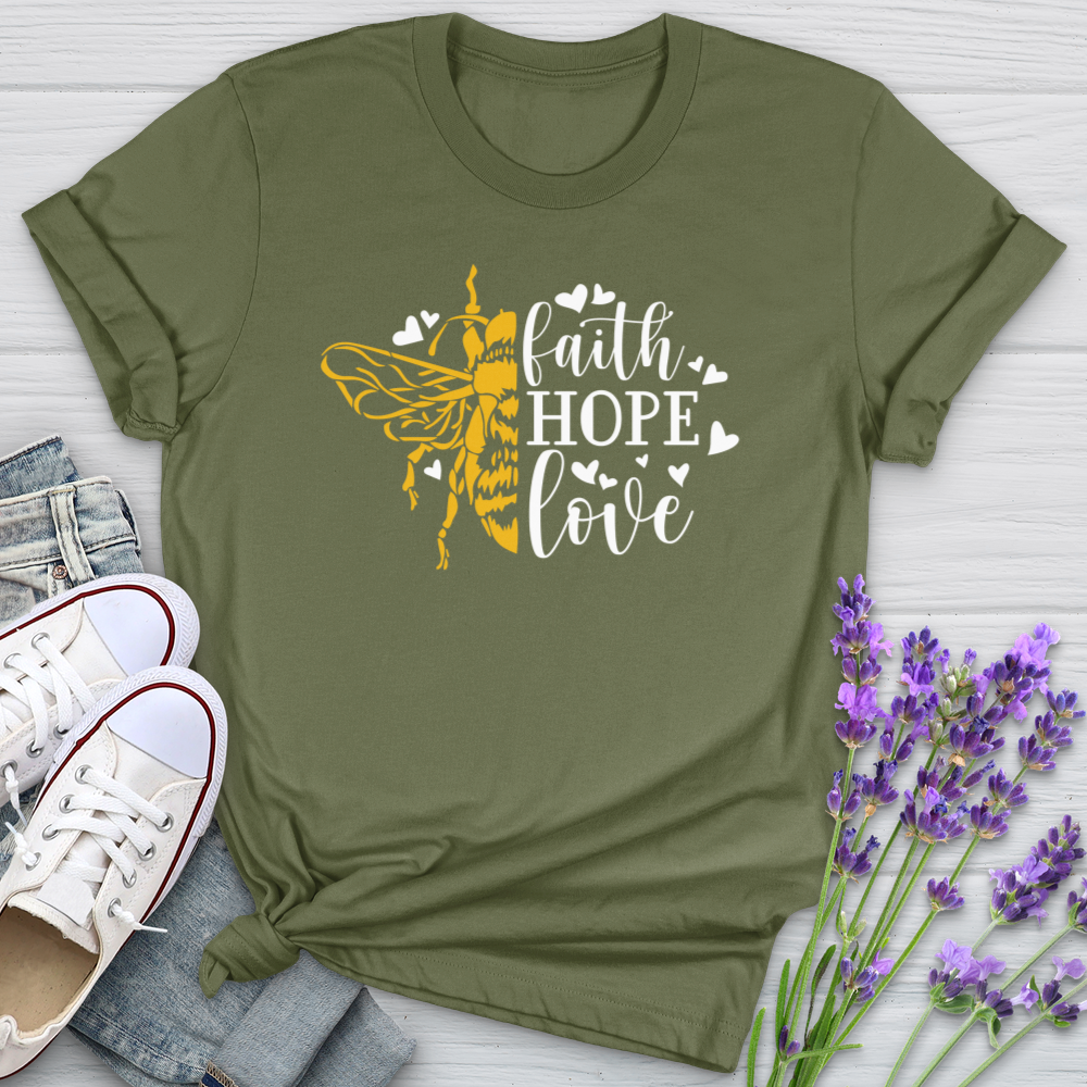 Faith Hope Love Bumble Softstyle Tee