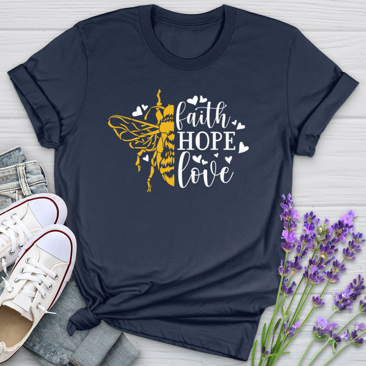 Faith Hope Love Bumble Softstyle Tee