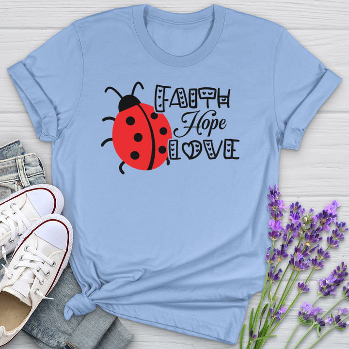 Faith Hope Love Lady Softstyle Tee