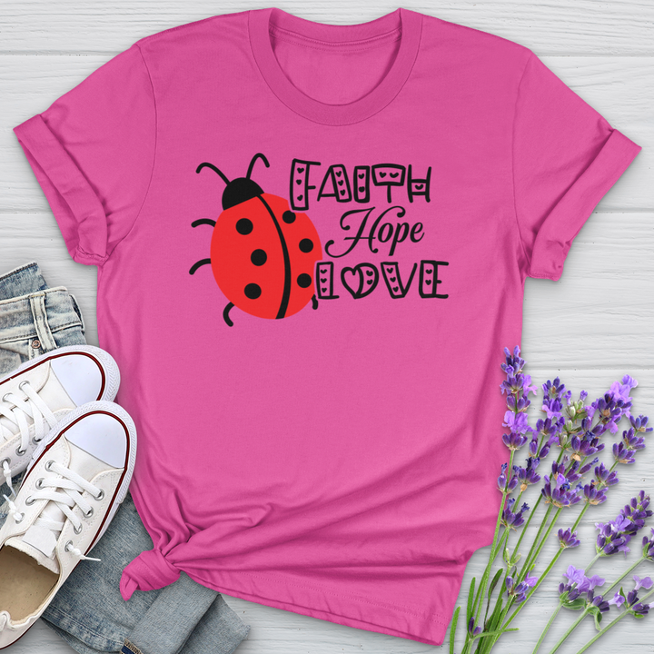 Faith Hope Love Lady Softstyle Tee