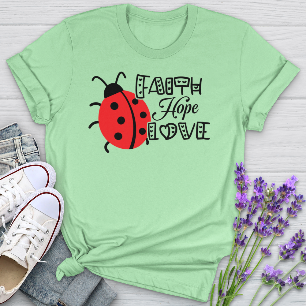 Faith Hope Love Lady Softstyle Tee