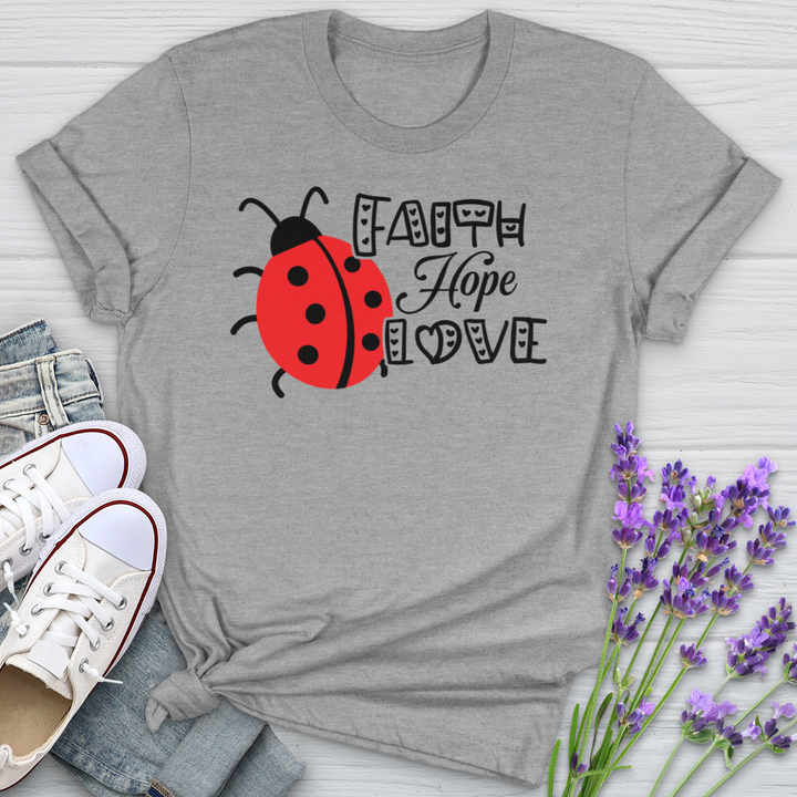 Faith Hope Love Lady Softstyle Tee