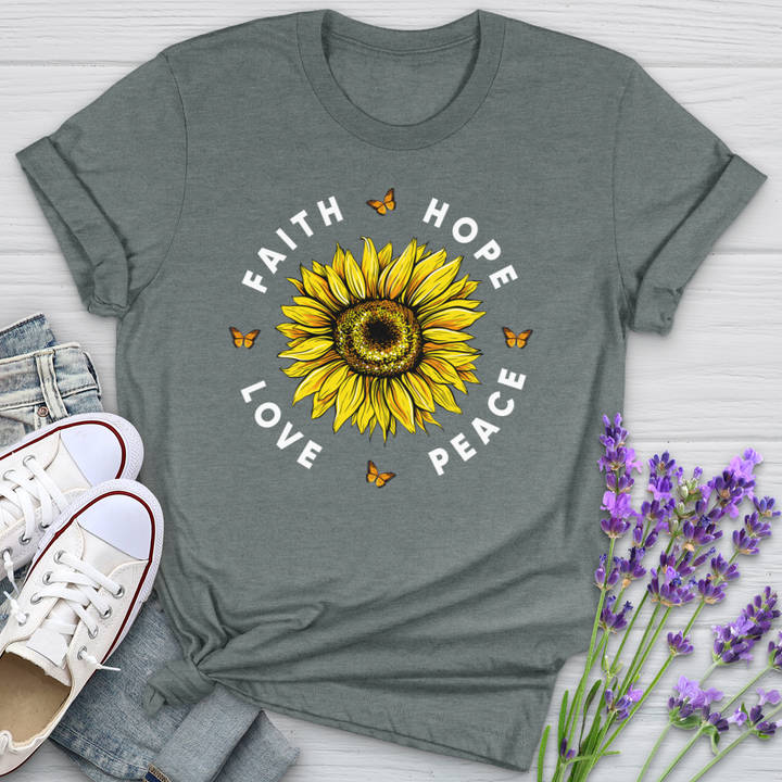 Faith Hope Love Peace Softstyle Tee