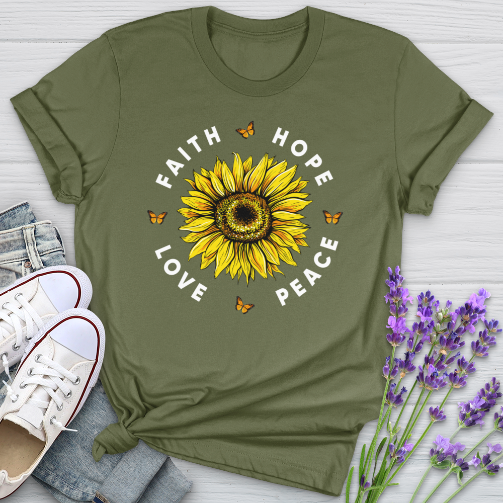 Faith Hope Love Peace Softstyle Tee