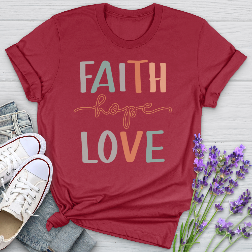 Faith Hope Love Spectrum Softstyle Tee