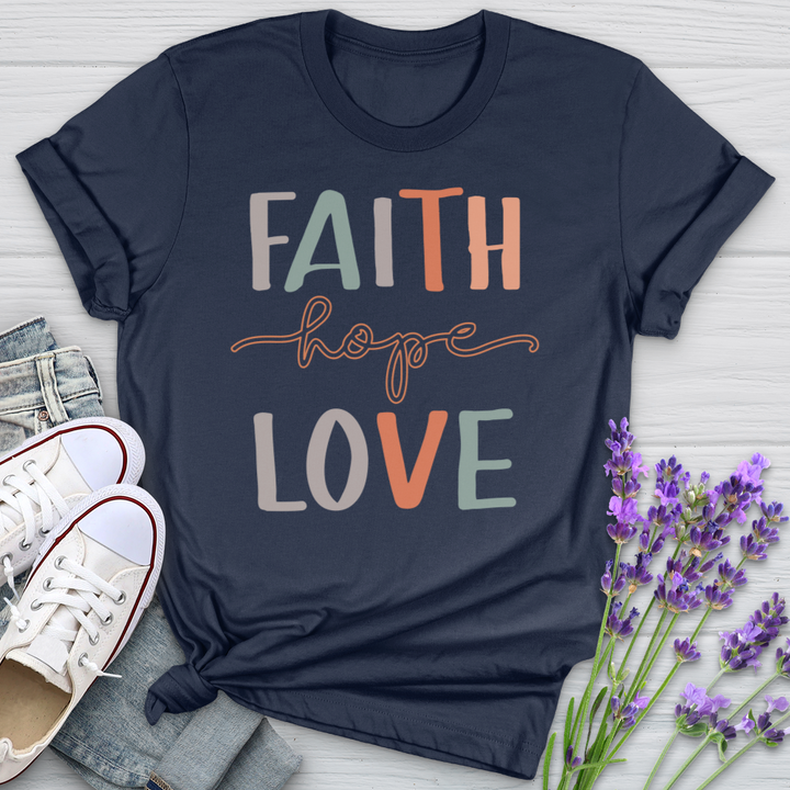 Faith Hope Love Spectrum Softstyle Tee