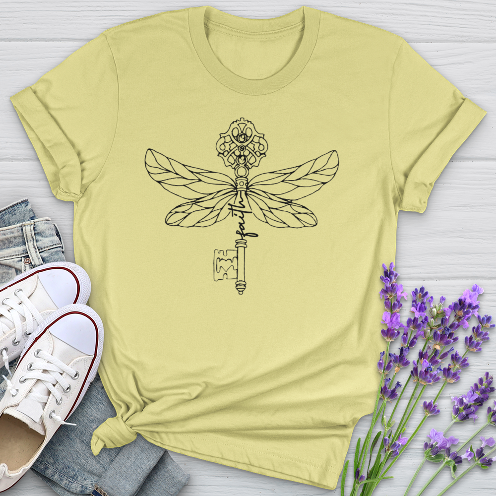 Faith Key Dragonfly Softstyle Tee