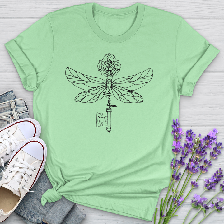 Faith Key Dragonfly Softstyle Tee