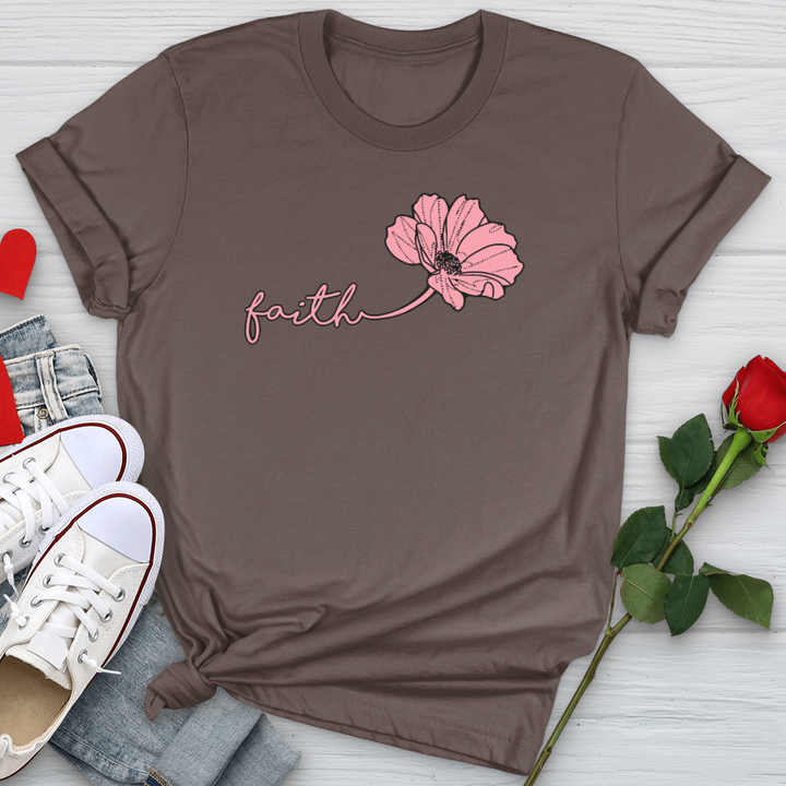 Faith Pink Rose Petal Softstyle Tee