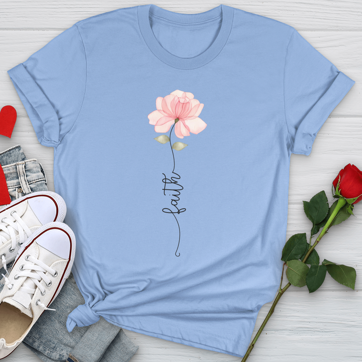 Faith Pink Rose Softstyle Tee