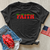 Faith Strawberries Heathered Tee