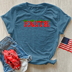 Faith Strawberries Heathered Tee