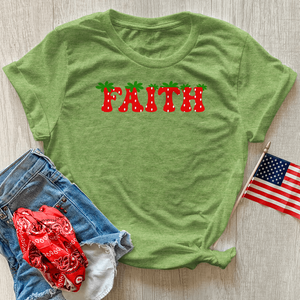 Faith Strawberries Heathered Tee