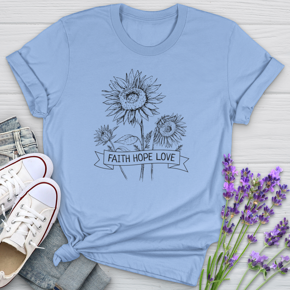 Faith Sunflower Garden Softstyle Tee