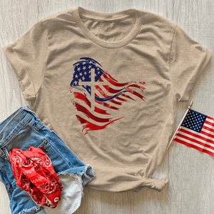 Faithful Freedom Flag Heathered Tee