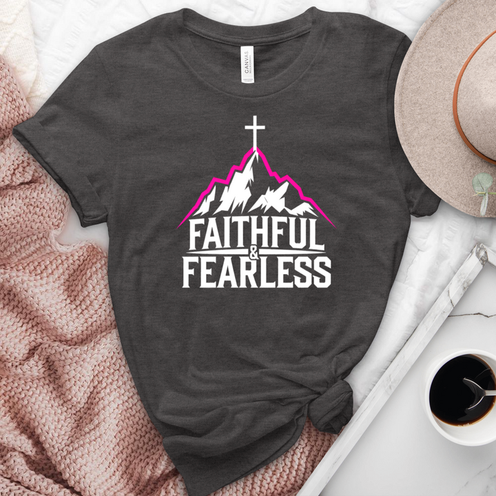 Faithful and Fearless Heathered Tee