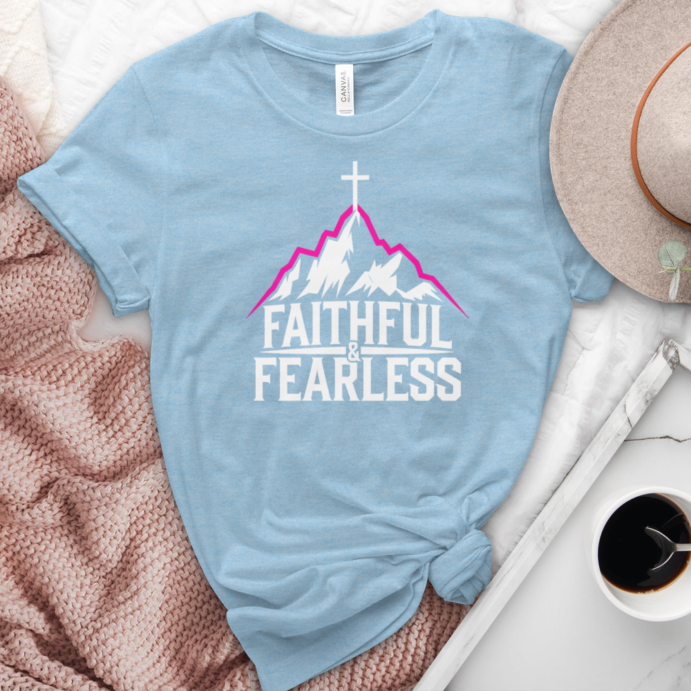 Faithful and Fearless Heathered Tee