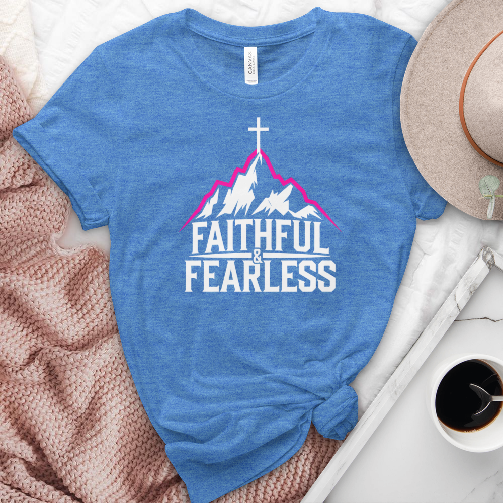 Faithful and Fearless Heathered Tee