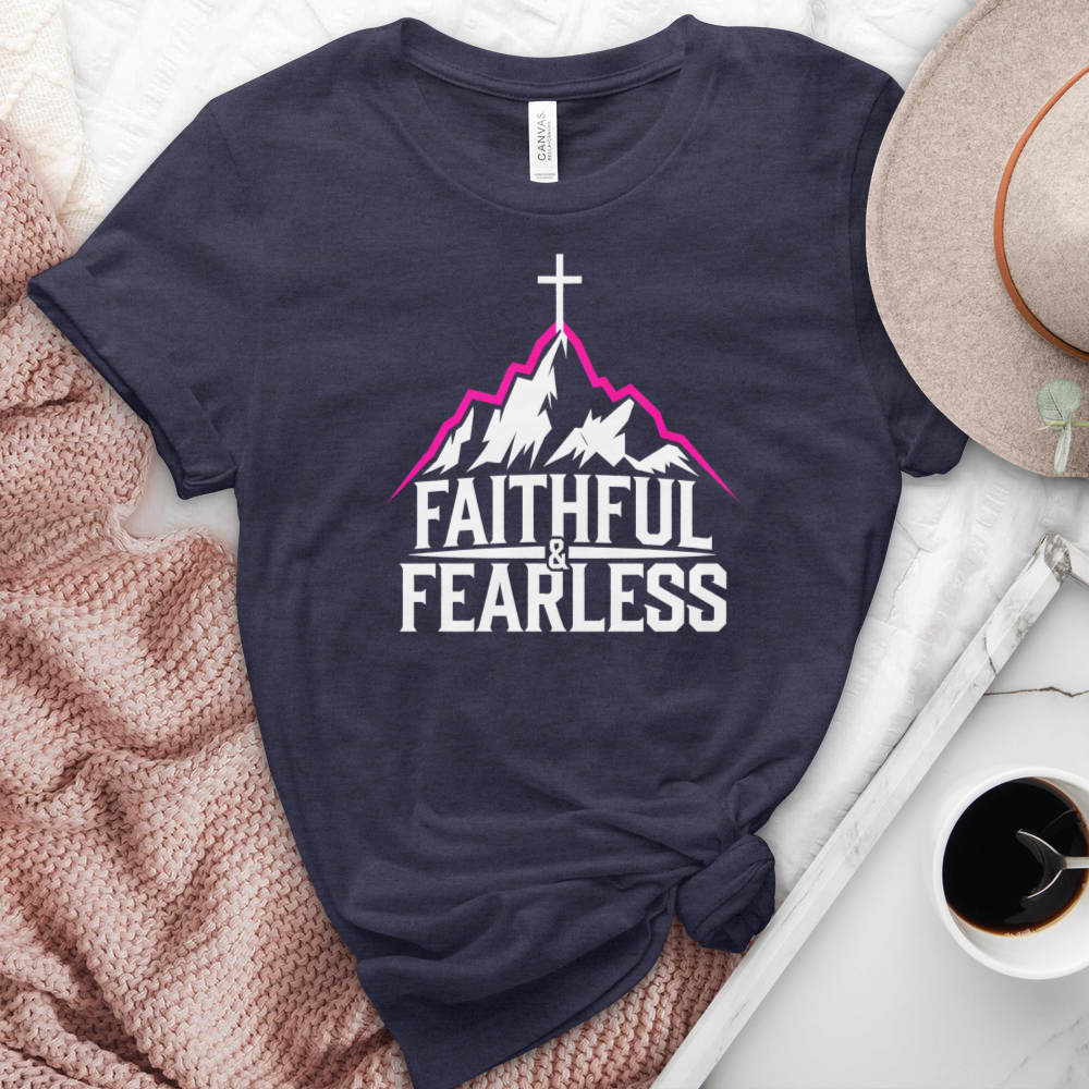 Faithful and Fearless Heathered Tee