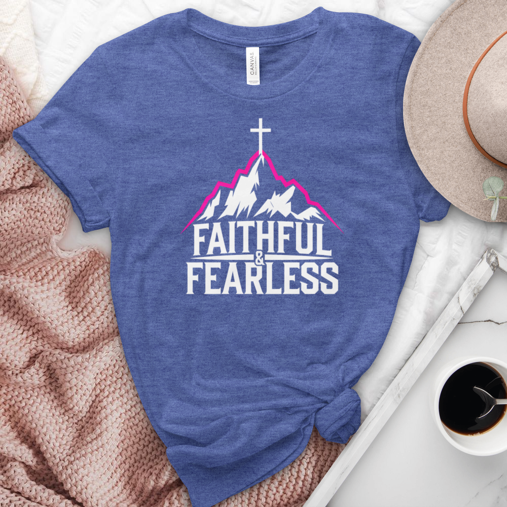 Faithful and Fearless Heathered Tee