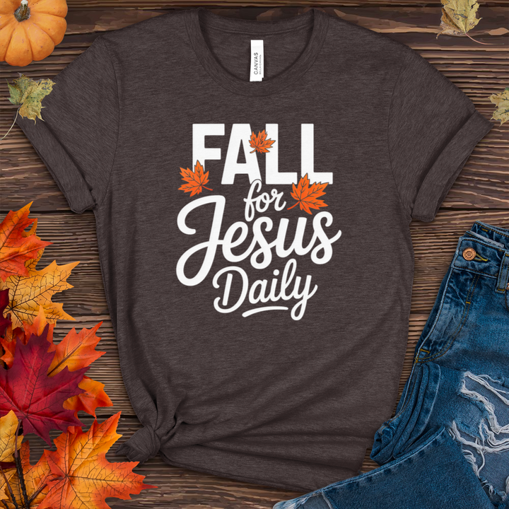 Fall For Jesus Daily Heathered Tee