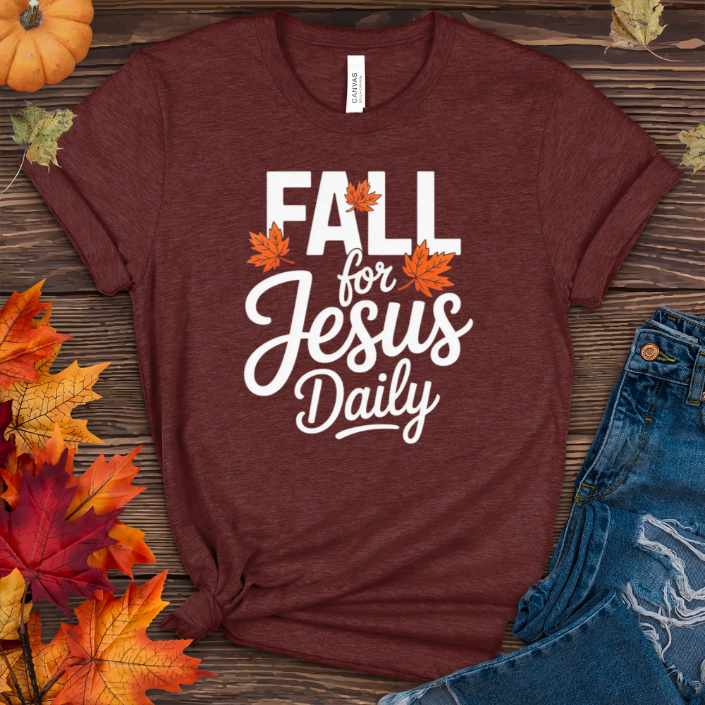 Fall For Jesus Daily Heathered Tee