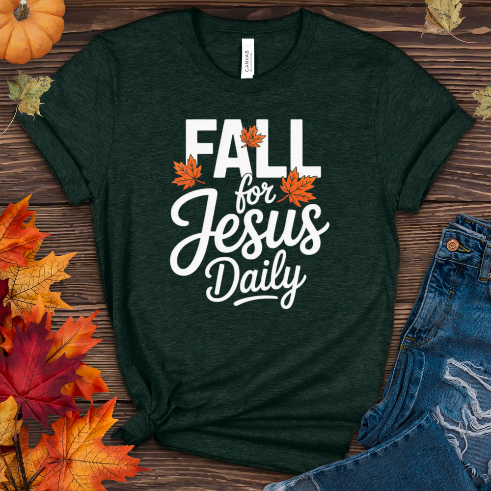 Fall For Jesus Daily Heathered Tee