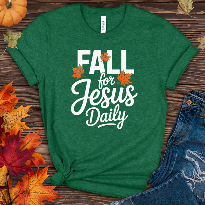 Fall For Jesus Daily Heathered Tee