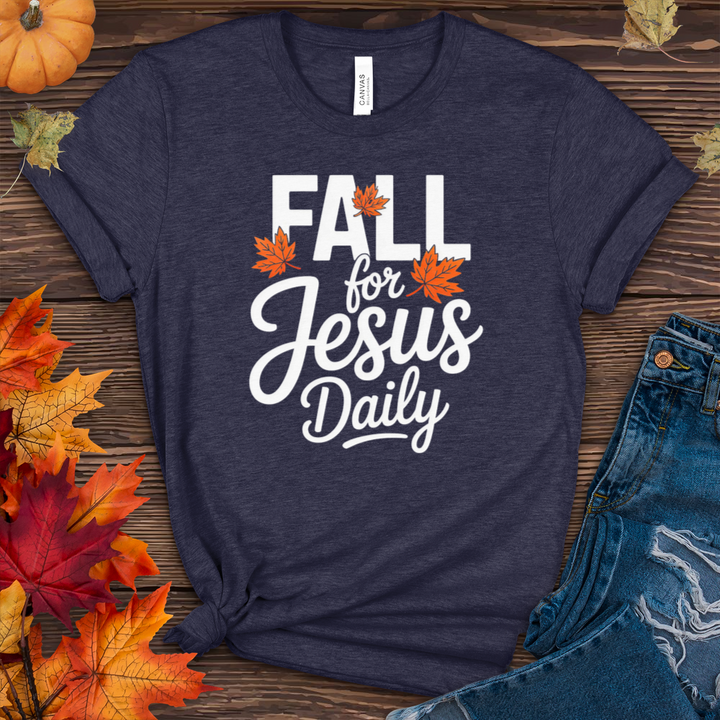 Fall For Jesus Daily Heathered Tee