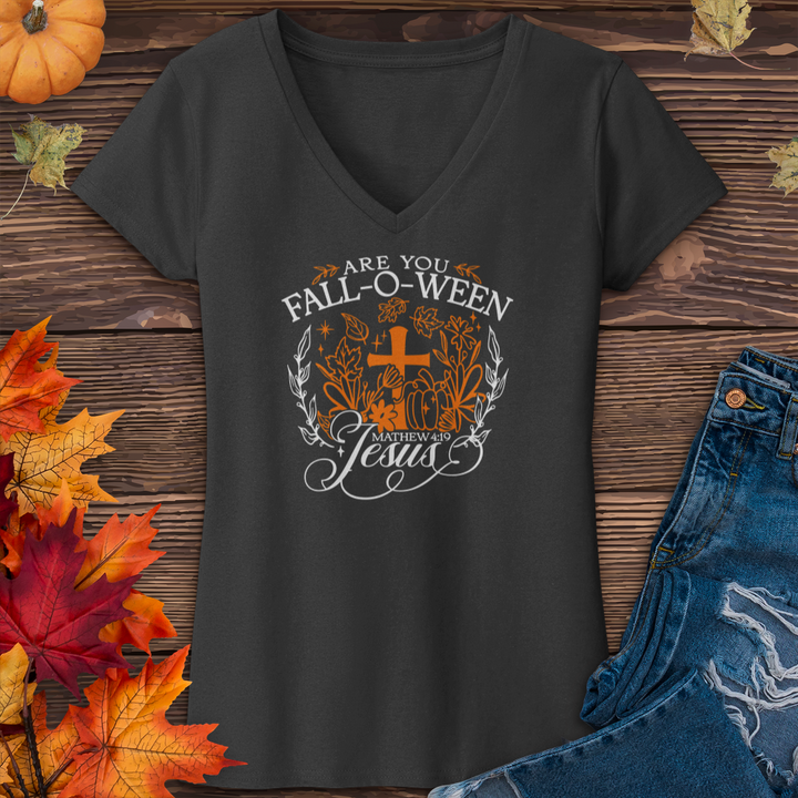 Fall-O-Ween Jesus Harvest V-Neck Tee