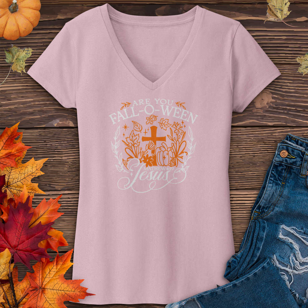 Fall-O-Ween Jesus Harvest V-Neck Tee