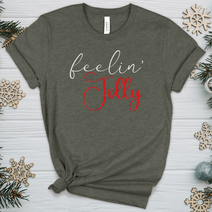 Feelin Jolly Heathered Tee