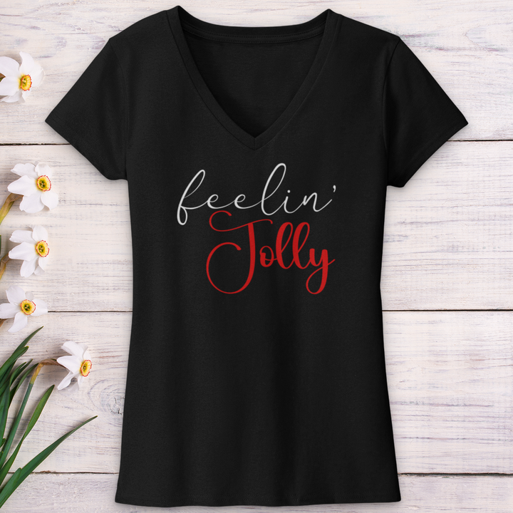 Feelin Jolly V-Neck Tee