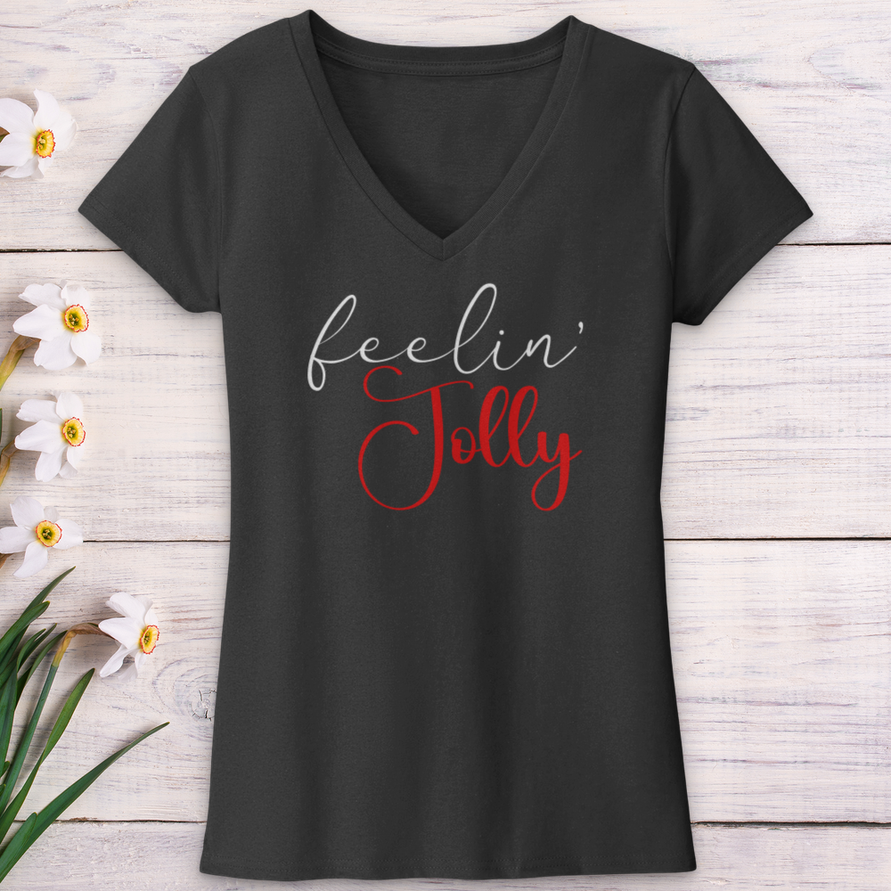 Feelin Jolly V-Neck Tee