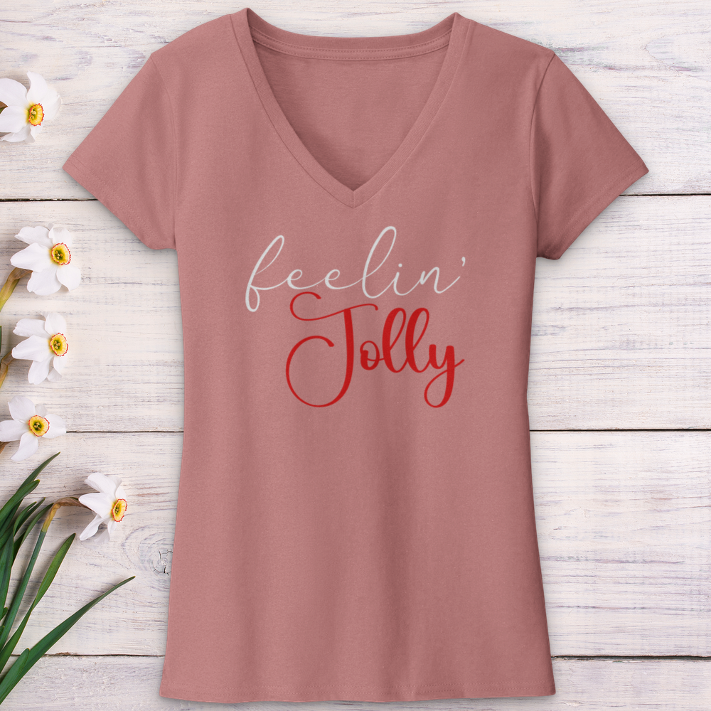 Feelin Jolly V-Neck Tee