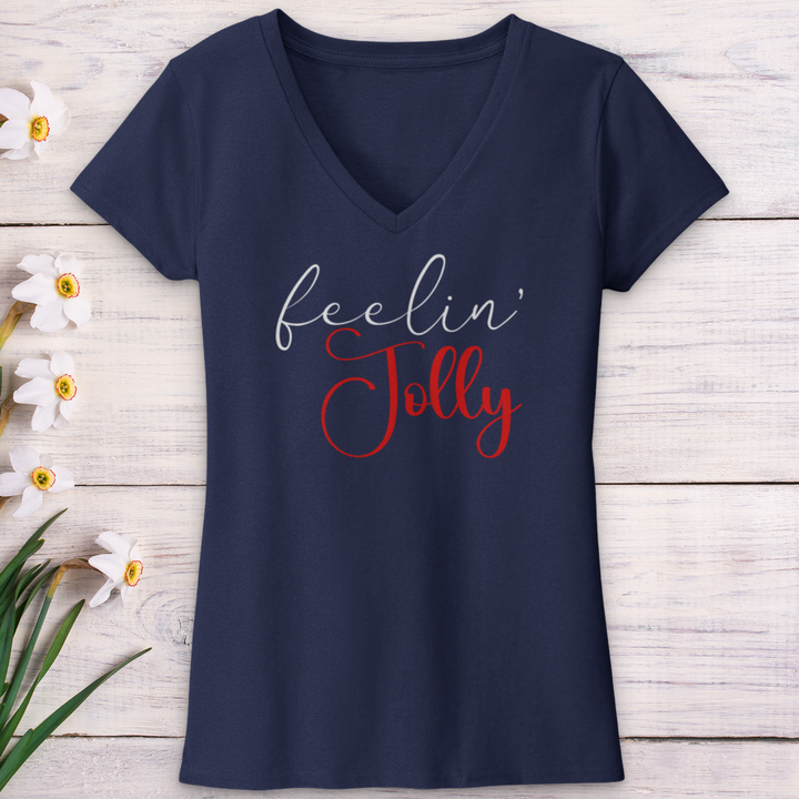 Feelin Jolly V-Neck Tee