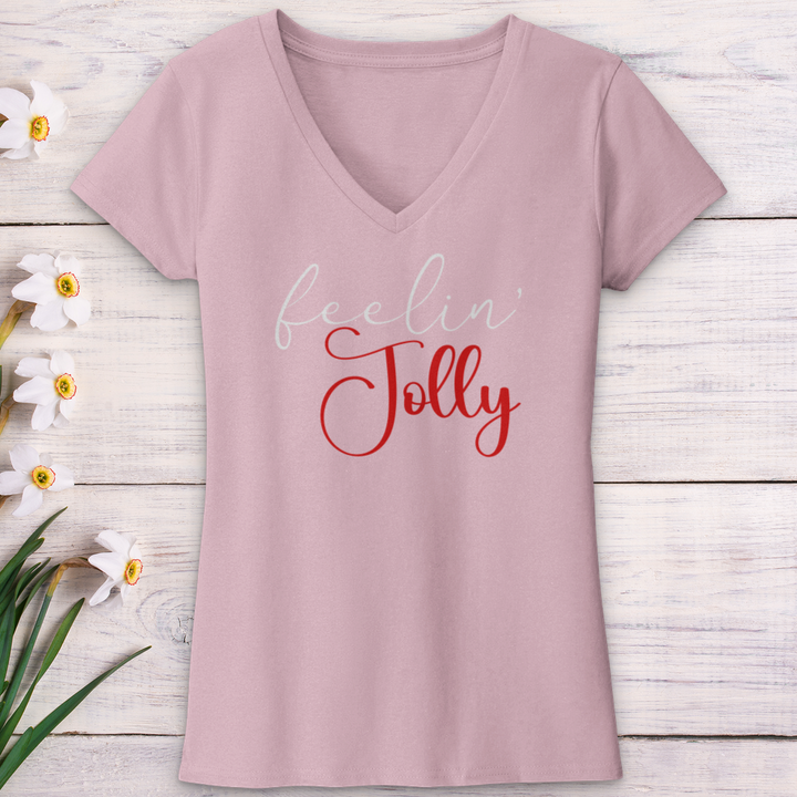 Feelin Jolly V-Neck Tee