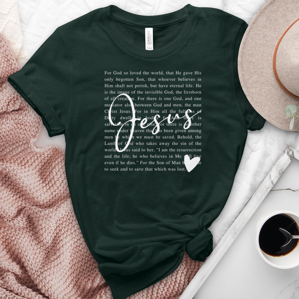 For God So Loved Heathered Tee