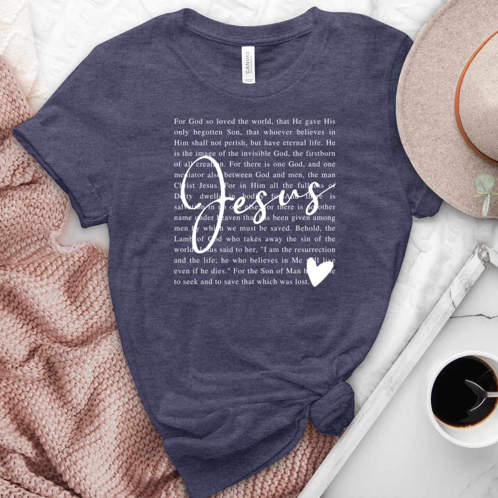 For God So Loved Heathered Tee