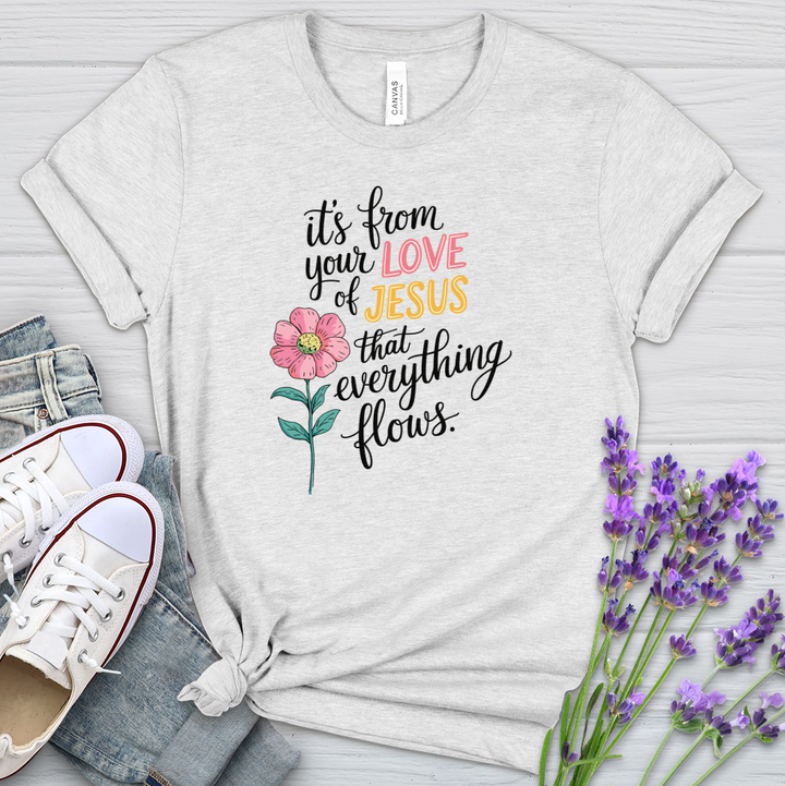 From Your Love Heathered Tee