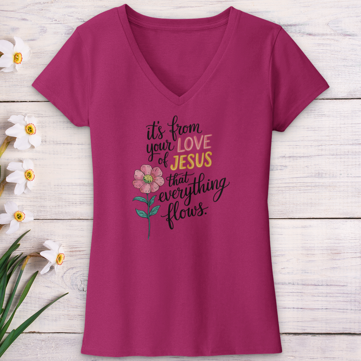 From Your Love V-Neck Tee