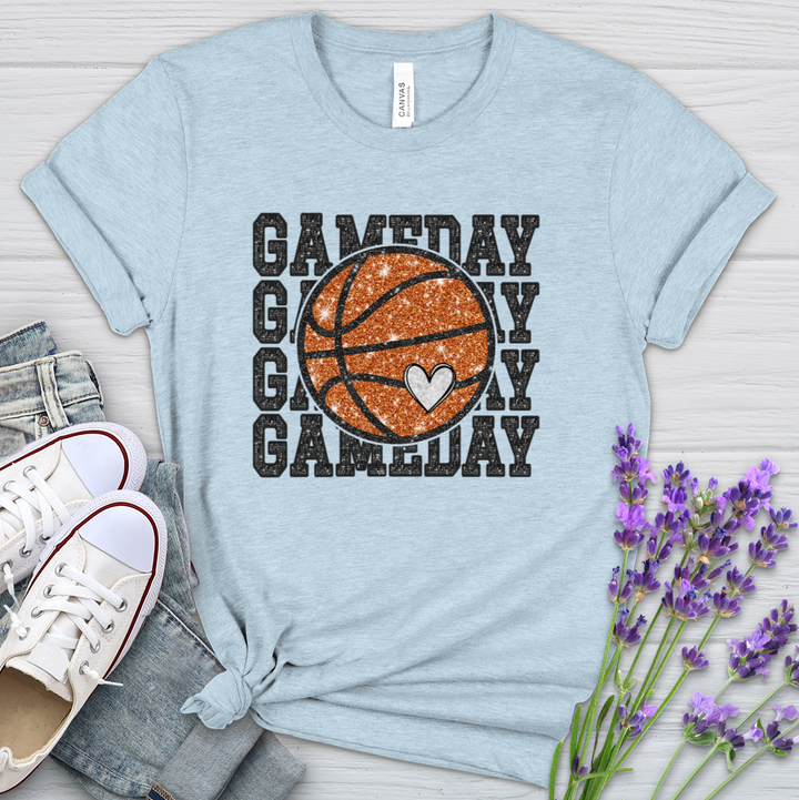 Gameday Basketball Heathered Tee