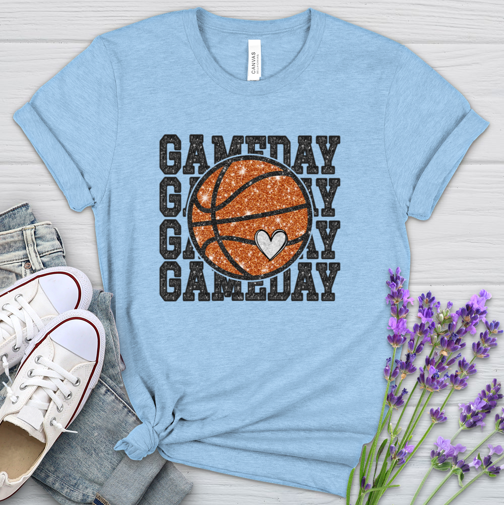 Gameday Basketball Heathered Tee